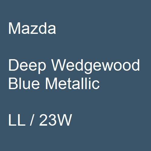 Mazda, Deep Wedgewood Blue Metallic, LL / 23W.